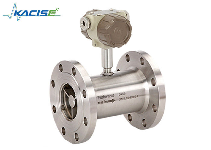 Compact Structure Turbine Flow Meter stainless steel dengan akurasi 0,5% untuk bensin dan alkohol