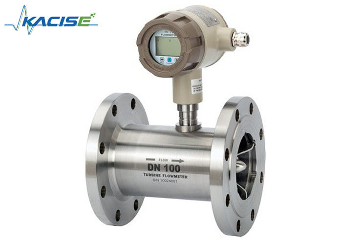 Compact Structure Turbine Flow Meter stainless steel dengan akurasi 0,5% untuk bensin dan alkohol
