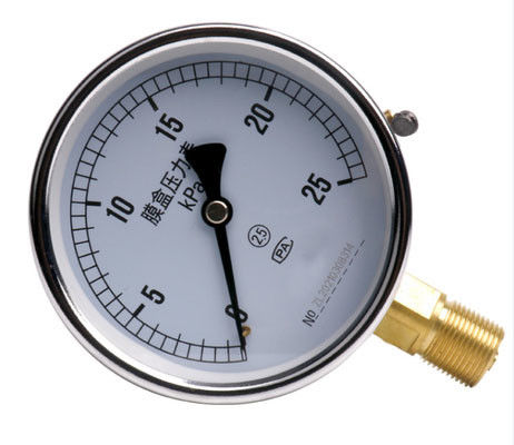 Stainless Steel KMC-YE-100 Pressure Gauge Dengan IP65 Protection Grade Dan Range Pengukuran -1KPa-205KPa