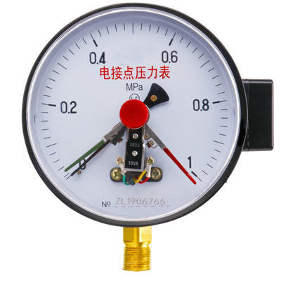 KMC-YXC150 Pengukur Tekanan Kontak Listrik Tahan Benturan Baja Tahan Karat dengan Diameter Dial 145Mm dan Rentang Pengukuran 0-60MPa