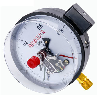 KMC-YXC150 Pengukur Tekanan Kontak Listrik Tahan Benturan Baja Tahan Karat dengan Diameter Dial 145Mm dan Rentang Pengukuran 0-60MPa