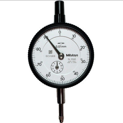 Pengukur Dial Mitutoyo dengan Kisaran 10 mm Kelulusan 0,01 mm untuk Pengukuran Dimensi Presisi dan Ketahanan Lingkungan