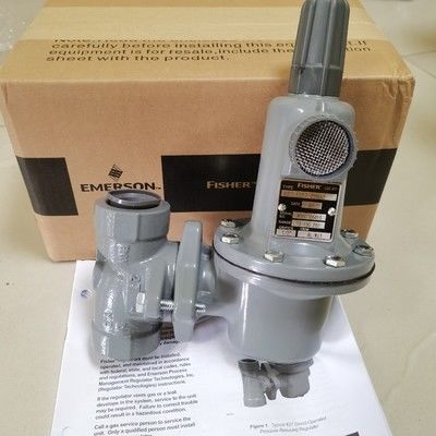 Regulator Pengurang Tekanan Gas Seri 627 dengan Katup Pelepas Internal Rentang Tekanan Keluaran 5 hingga 500 psig dan Desain Tahan Tamper