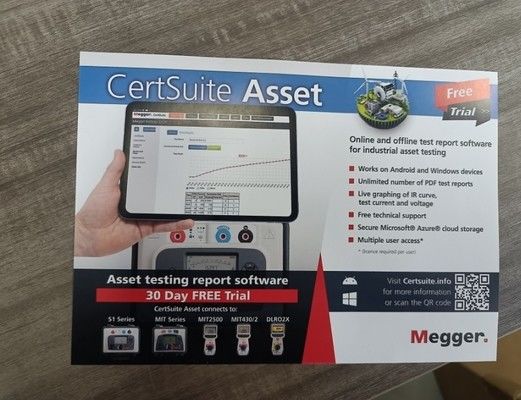 Megger MIT1025-UK Insulation Tester Dengan Output, 20 Teraohms Resistance, 10kV Multi-Range Test Voltage