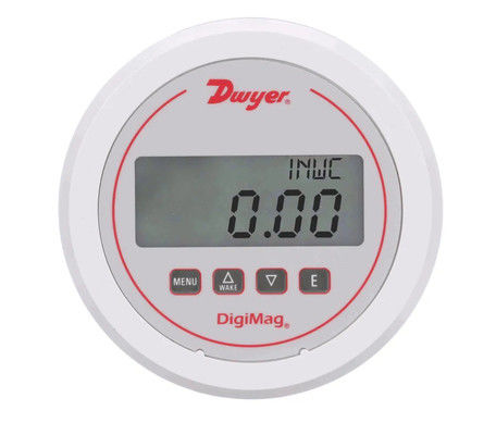 Dwyer DM-1000 DigiMag Digital Differential Pressure Gauge dengan akurasi ± 1%, bahan stainless steel dan 1/8 NPT Connection