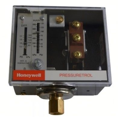 Kontrol Tekanan Daur Ulang Otomatis Honeywell dengan Sakelar Snap-Acting SPDT Rentang Tekanan 10-150 psi dan Diafragma Baja Tahan Karat