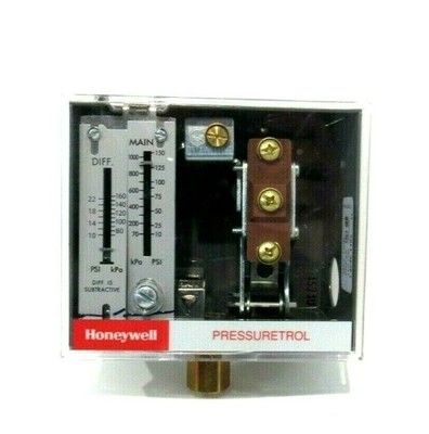 Kontrol Tekanan Daur Ulang Otomatis Honeywell dengan Sakelar Snap-Acting SPDT Rentang Tekanan 10-150 psi dan Diafragma Baja Tahan Karat