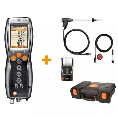 Testo 330-2 LL Pro Flue Gas Analysis Kit Color Graphic Display dan Fungsi 600 G Display