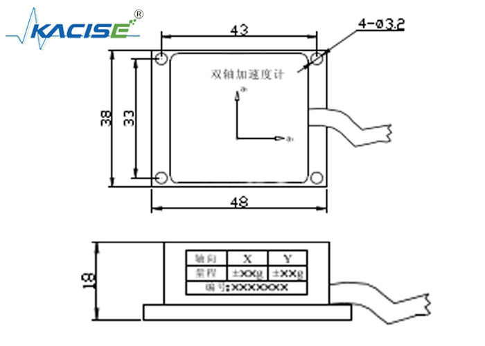 Akselerometer Biaxial dengan ±10 g Range RS485 Output dan Seluruh Rentang Suhu untuk Kinerja Getaran
