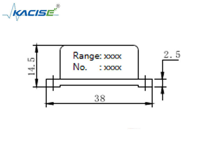 Sensor akselerometer uniaxial dengan output 0,5 ~ 4,5V ± 1 g Range dan Wide Measuring Range