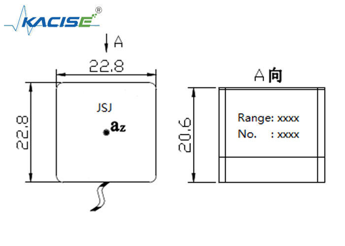 Sensor Akselerometer Linear Penyedot Magnetik dengan Modul Uniaxial dan ±10 g Range untuk Kinerja Getaran