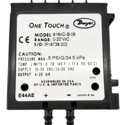 Dwyer Series 616KD Micro Differential Pressure Transmitter dengan One-Touch Calibration dan 4-20 mA Output untuk ± 0,25% FS Accuracy