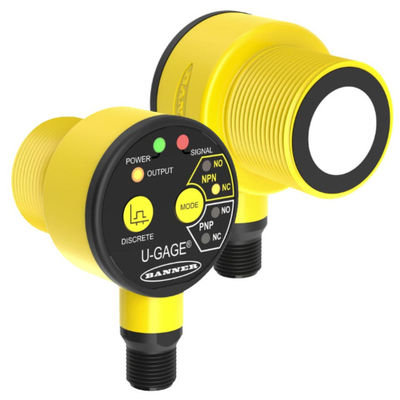 Banner T30UX Series Sensor Ultrasonik dengan Kompensasi Suhu 4-20mA Output Analog dan IP67 Rating untuk Deteksi Kedekatan Industri