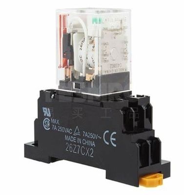 Relay Umum Omron MY2-GS dengan Operasi 24VDC, Resistensi Koil 662 Ω, dan Formulir Kontak DPDT