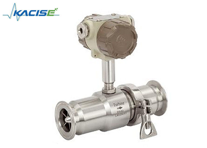 Turbin Pulse Output Flow Meter Akurasi Tinggi Jenis Sanitasi untuk Minyak Zaitun dan Minyak Sawit