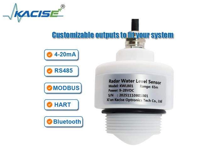 KWL801 Sensor Tingkat Air Radar Tanpa Kontak dengan Kisaran Frekuensi 76GHz-81GHz 65m Kisaran Pengukuran dan Akurasi ±1mm