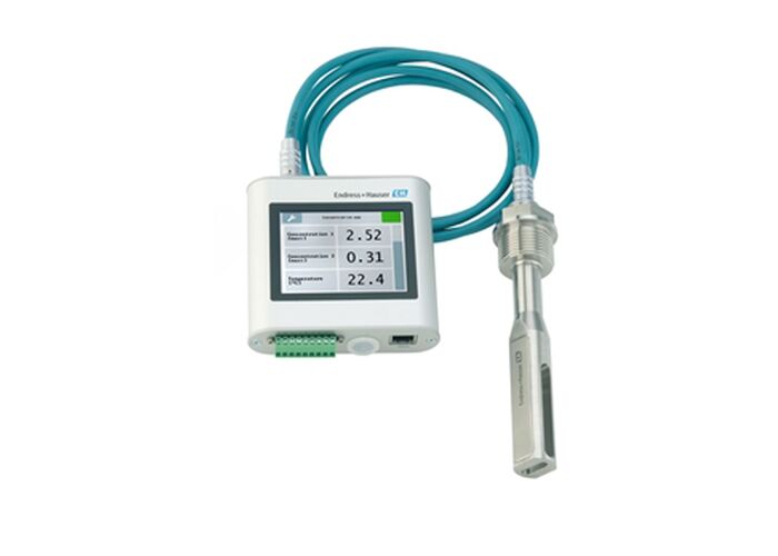 Pengukur Konsentrasi Ultrasonik Teqwave I dengan Kisaran 0 hingga 100 °C, Tekanan Maks 16 Bar, dan Layar Sentuh Berwarna TFT