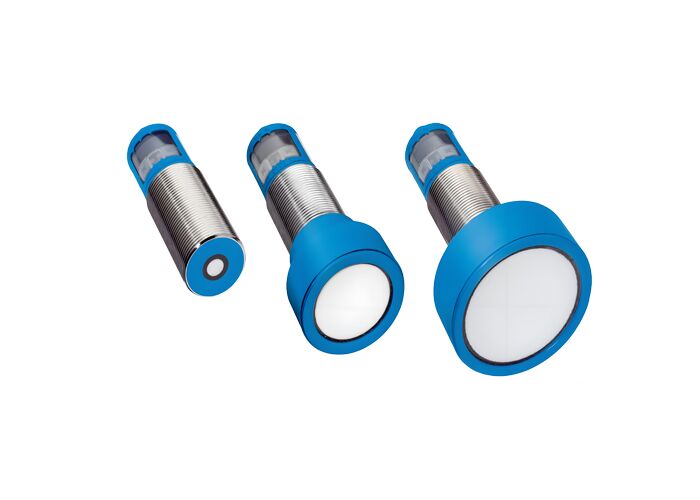 Sensor Jarak Ultrasonik UM30 dengan Jangkauan Sensing 8000 mm, Keakuratan Pengukuran Tinggi, dan Antarmuka IO-Link