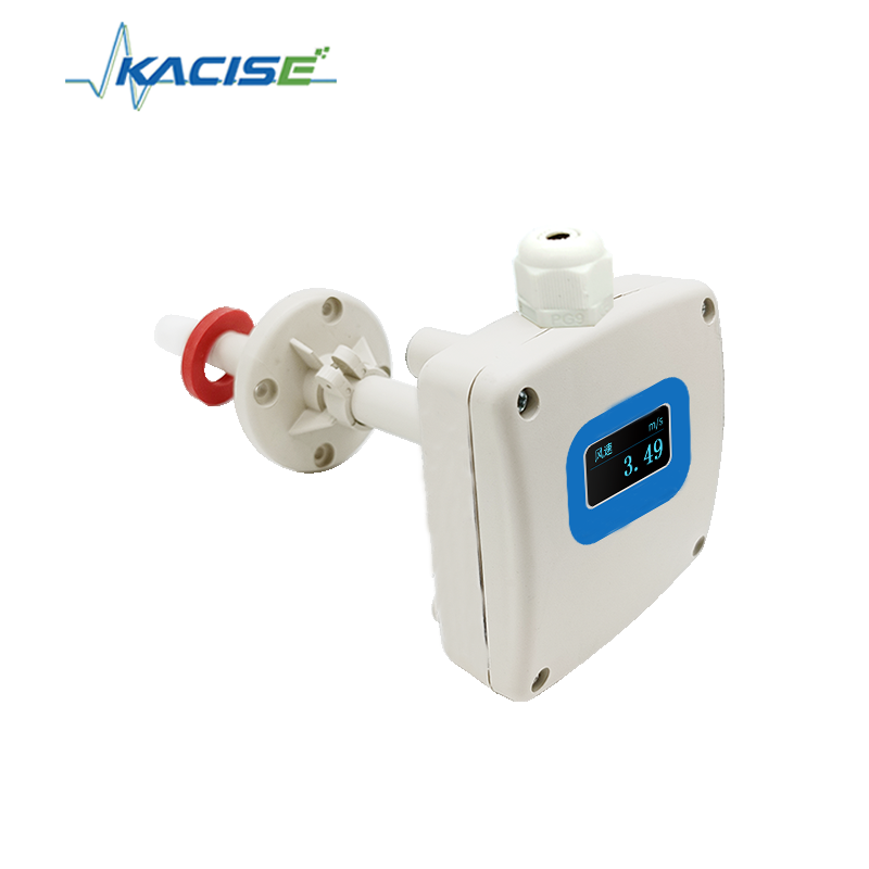 Sensor kecepatan angin saluran tahan korosi suhu tinggi KQS-PWS dengan kecepatan angin awal rendah ≤ 0,1 m/s