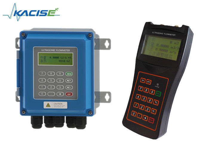 Keakuratan Tinggi ± 1% Portable Ultrasonic Flow Meter dengan Komunikasi Modbus RS485 untuk Pengukuran Aliran Air Digital