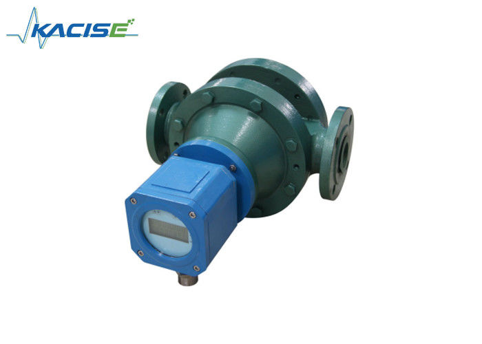 Bahan Besi Cor Akurasi 0,5% Oval Gear Flowmeter untuk Pengukuran Bahan Bakar Minyak