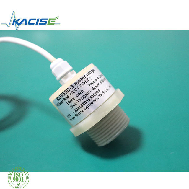 RS485 Output IP68 tahan air tahan korosi PTFE Sensor tingkat ultrasonik KUS550